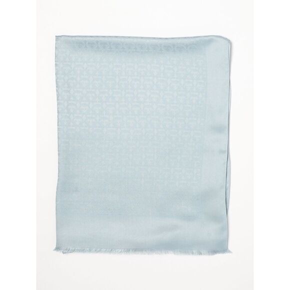 Ferragamo Scarf Woman Gnawed Blue